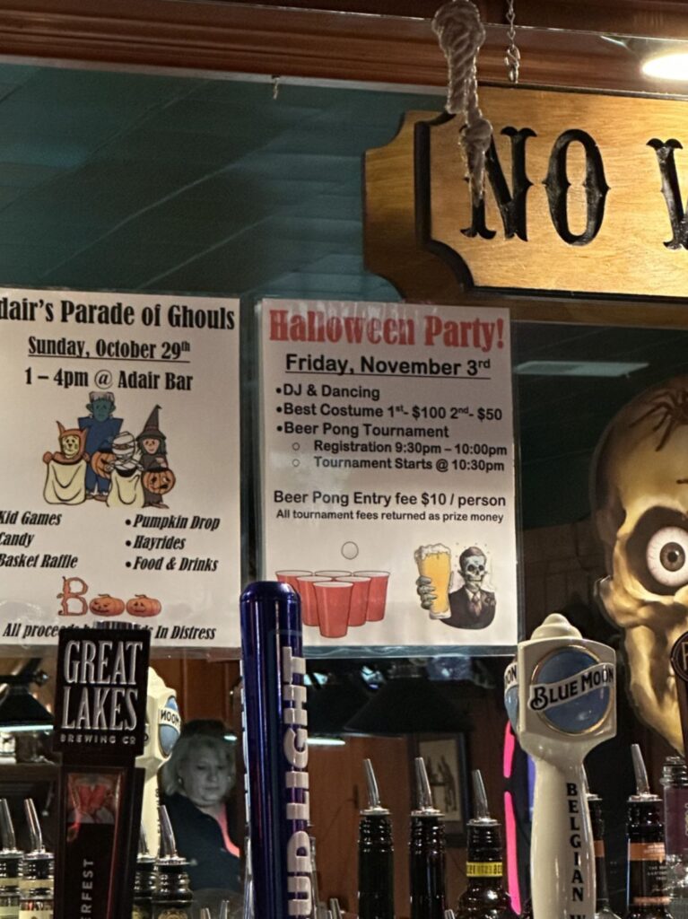 Adair Bar Menu 2